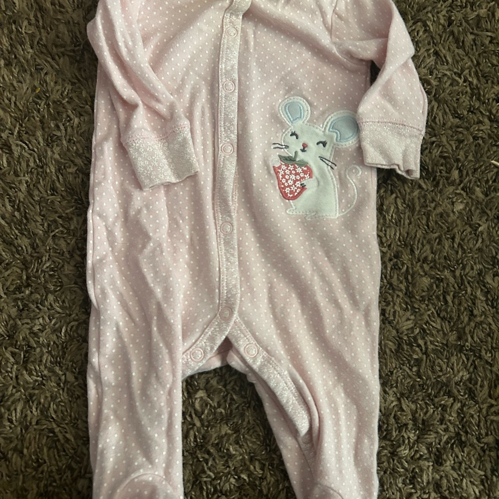 Carter's Pink mouse from footies One Piece